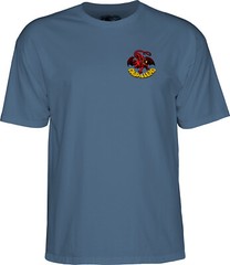 Powell Peralta Steve Caballero RED DRAGON II Skateboard T Shirt INDIGO BLUE