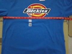 NWT Men’s Size Medium Dickies Logo S/S Blue T-Shirt 100% Cotton