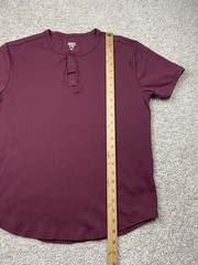 Under 510 Shirt Mens Medium burgundy Dad Tee Performance Preppy Stretch Travel