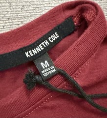 NEW Kenneth Cole New York Mens Crewneck T-Shirt Mens Medium Burgundy Red Tee