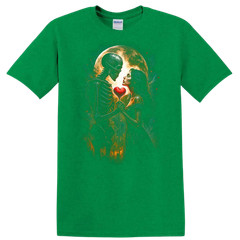 Skeleton Love Romantic Moonlight Halloween T Shirt Gothic Vampires Tee