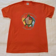 Lumbee Tribe of NC Orange Turtle Tee Unisex (M) 50/50 Cotton/Polyester