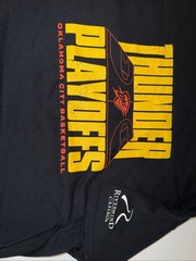 2025 NBA Playoffs Series 2 Game 2 OKC Thunder Shirt Mens Black XL