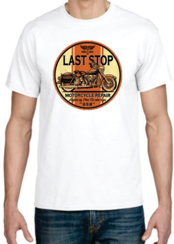 Adult DryBlend® T-Shirt – ( LAST STOP – BIKER / CHOPPER)