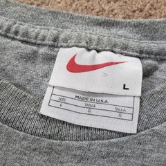 Vintage 90s Nike Just Do It Sz Large USA Made Mens BOXY Grey T-Shirt Spellout