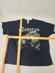 Sabaton The Last Stand Band Shirt Mens 2XL Double Sided Heavy Metal Tour Tee