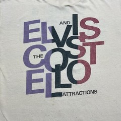 Vintage 1984 Elvis Costello Goodbye Cruel World USA Tour Shirt Size Large