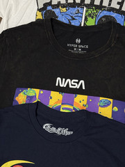 Lot Of 6 Men’s Brand New Random Graphic T-Shirts Short Sleeves Sz Medium NWT 003