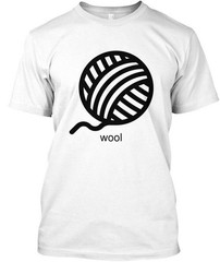 Knitting Wool T-Shirt Made in the USA Size S to 5XL