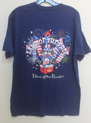 Bucee’s Navy Land of The Free Home of The Beaver T-Shirt Size Medium New W/Tags