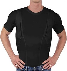 Explosive Man’s T-shirt Concealed Hidden Holster Tactical Invisible Carry Tops A