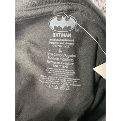 Batman Mens Heavy Metal Grunge Graphic Shirt L Tee Black DC Comics Retro Top