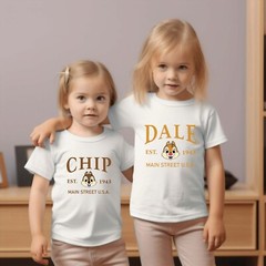 Chip and Dale Sibling Shirts, Disney Chip and Dale Couple Tees, Chip And Dale Ma