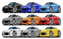 Honda S2000 Sports Car Classic Garage Sign Wall Art Graphic Sticker