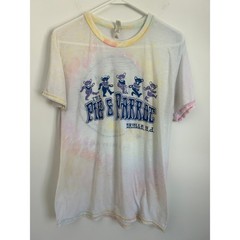 Pig & Parrot Burnout Style Tie Dye Tee Short Sleeve Size Medium Brielle NJ