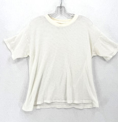 Vintage Jockey White Suprel Deluxe Quality Mesh Crew Tee Shirt Sz XL