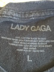 Lady Gaga Chromatica 2020 Graphic T-Shirt Adult Size Large Music Black Tee