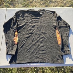 Vintage JNCO Longsleeve Flaming Shirt Snake Flames 90s Y2K Sz Large