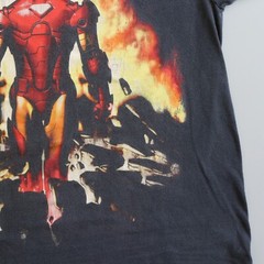 Vintage Iron Man Shirt Adult Large Black Marvel Movie Super Hero Comic Mens