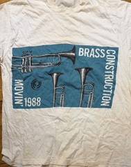 Vtg 80S Brass Construction Band 88 T-shirt single stitch USA Made XXXRARE 1988