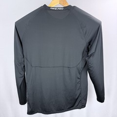 Nike PRO Athletic Long Sleeve Shirt Mens XL Slim Fit Black Stretch DRI-FIT