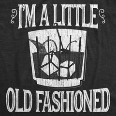 Mens Im A Little Old Fashioned T Shirt Funny Cocktail Tee