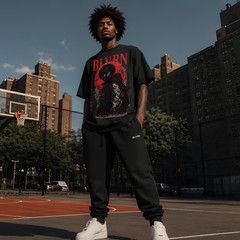 BLVRN Win By Design T-Shirt – Dark Anime Streetwear Graphic Tee