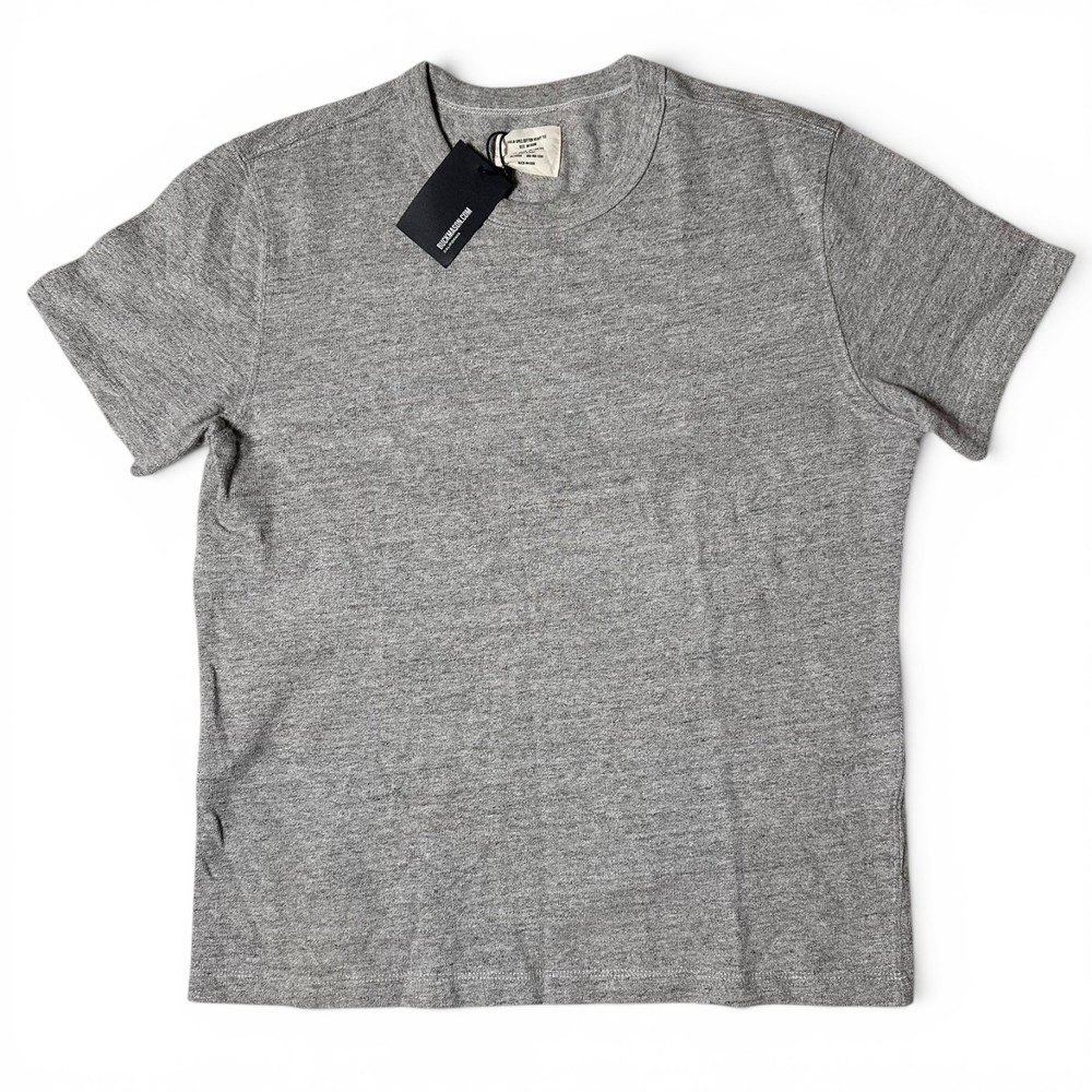 Buck Mason Field-Spec Cotton Heavy Tee Mens Size M Speckle Grey Crew T Shirt NWT