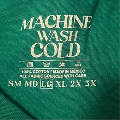 Machine Wash Cold T-Shirt Unisex Adults Size L Green Dinosaur Chart