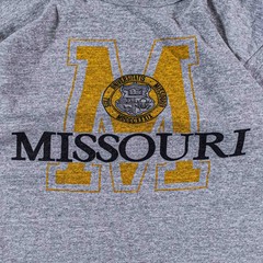 VTG 80s Champion University of Missouri T-Shirt Medium Made in USA Single Stitch