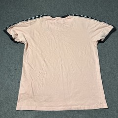 Kappa Shirt Mens M Pink Banda Logo Tape Short Sleeve Crew Neck Tee Streetwear