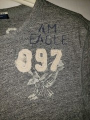 American Eagle Men’s Short Sleeve Athletic Fit “Pacific League” T-Shirt Size S