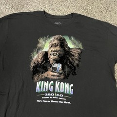 King Kong 360 3D The Ride Universal Studios Hollywood 2XL T-Shirt Textured Fur