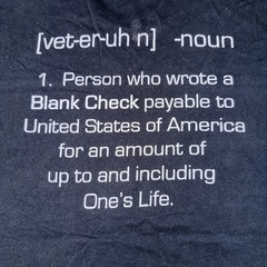 Men’s Grunt Style Black T Shirt Size XXL – Veteran with Definition on Back – EUC