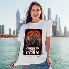 Children of the Corn (1984) Movie Poster Inspired T-Shirt Retro Film Tee Unisex
