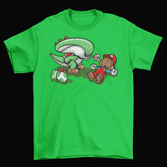 Yoshi Super Mario Bros. T-Shirt Mens Unisex Cotton Adult Size Xenomorph Alien