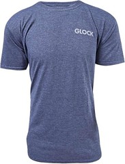 Glock Pistol Flag T-Shirt Heather Navy Cotton Short Sleeve AA7515 Fast Free Ship
