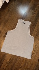 Fear of God Essentials Tank Top Heather Gray Size Large Sleeveless Shirt FOG