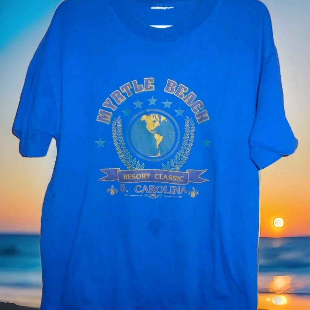 MYRTLE BEACH RESORT CLASSIC VINTAGE 1990S MENS TSHIRT