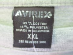 Avirex Factory No. 75 Genuine Article Men’s Gray Tee Shirt New with Tags