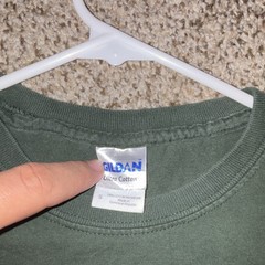 Gildan Ultra Cotton Men’s S Green Cotton Parkview Football Viking Graphic Tee