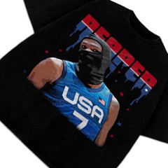Kevin Durant Slim Reaper KD USA Ski Mask Revenge Team Custom Design Graphic Tee