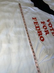 VOTE FOR PEDRO Retro Style Raglan Crop T-Shirt Adult Large Augusta Sportswear