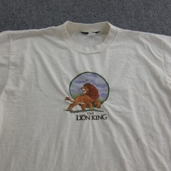 Vintage The Lion King Shirt Mens Large XL Embroidered Disney Movie Made USA 90s