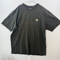 Carhartt K87 Pocket T-Shirt Mens 2XL Tall Original Fit Faded Black Workwear Tee