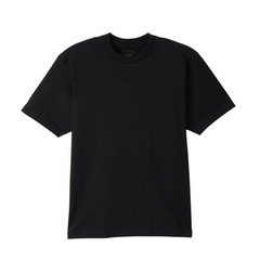 Hanes T-Shirts KURO BLACK 2-Pack UNISEX S–2XL 7.0oz Cotton Crew Neck HM1-B701