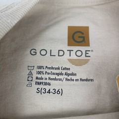 Gold Toe Men’s Crew Neck Pocket T-Shirt Size Small 34-36 Cobblestone New