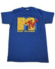 VTG Original MTV Music Television T-Shirt Promo 80s Shirt Single Stitch USA READ