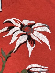 Vintage Medium Everything Australian Flannel Flower Red Shirt Cotton