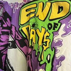 Warren Lotas T-Shirt End of Days Mens Sz 2XL Rare Graphic Purple